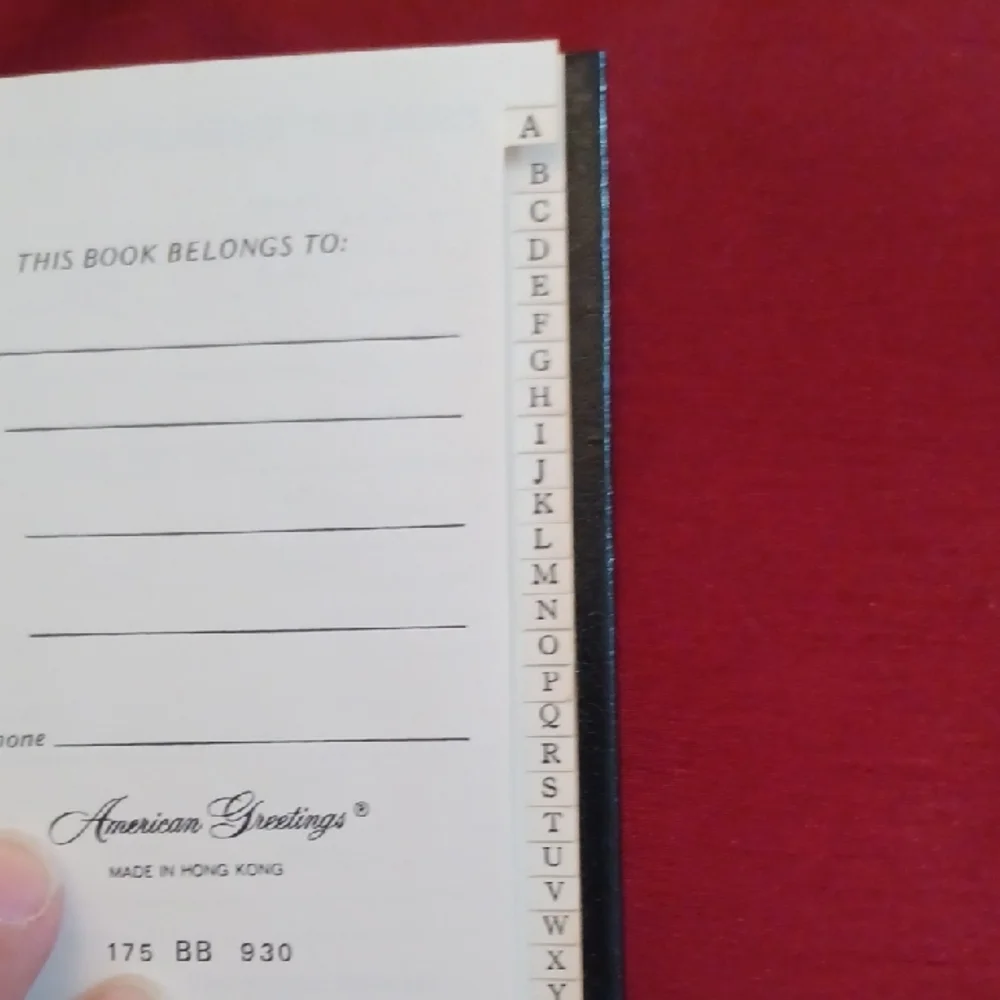American Greetings Black Address Book - Picture 5 of 5